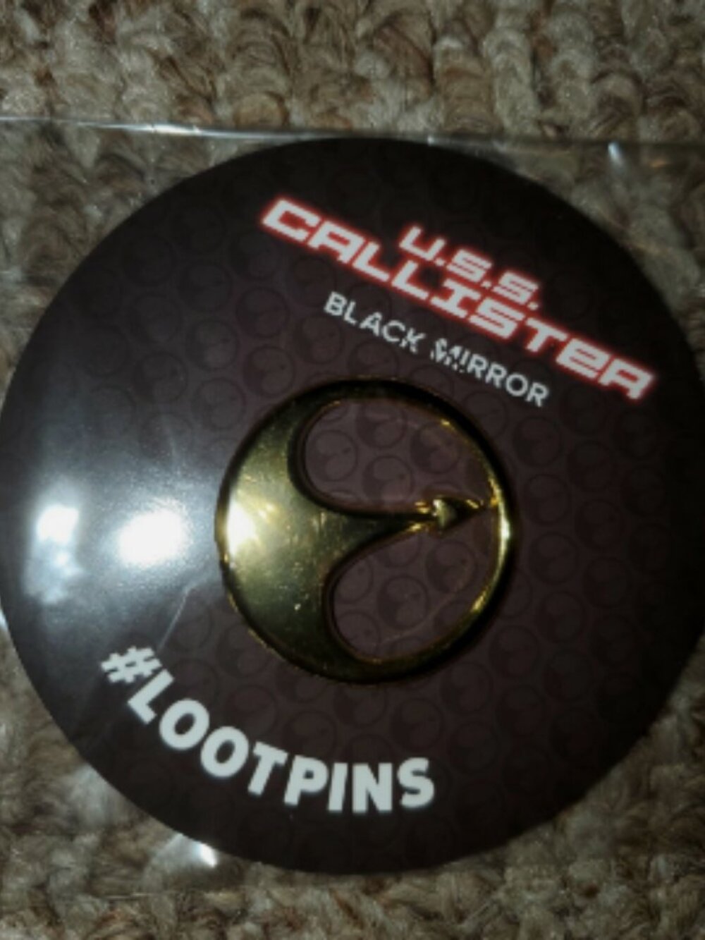 Black Mirror USS Callister Pin New Loot Crate